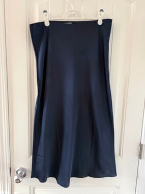 J. Crew Navy Slip Skirt